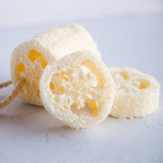 לופה לרחצה עם סבון טבעי בהכנה ביתית 