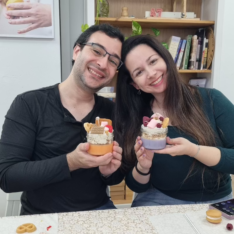 סדנה זוג זוגית להכנת נרות