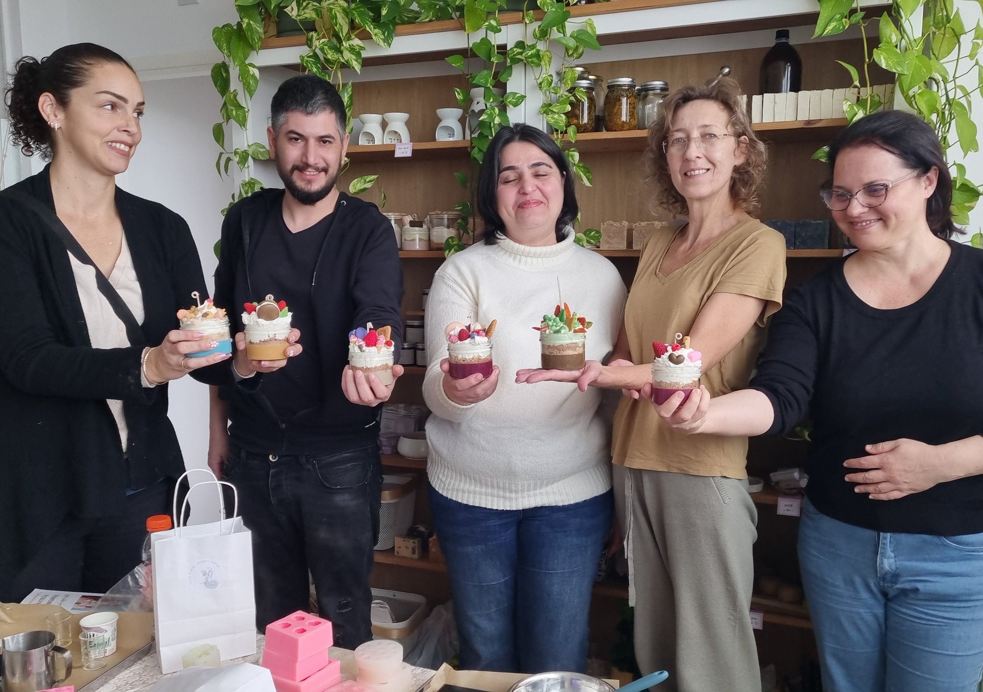 הכנת נרות משעוות סויה