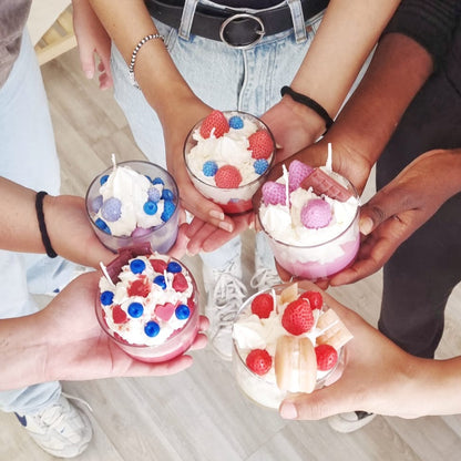 סדנה להכנת נרות קצפת מעוצבים