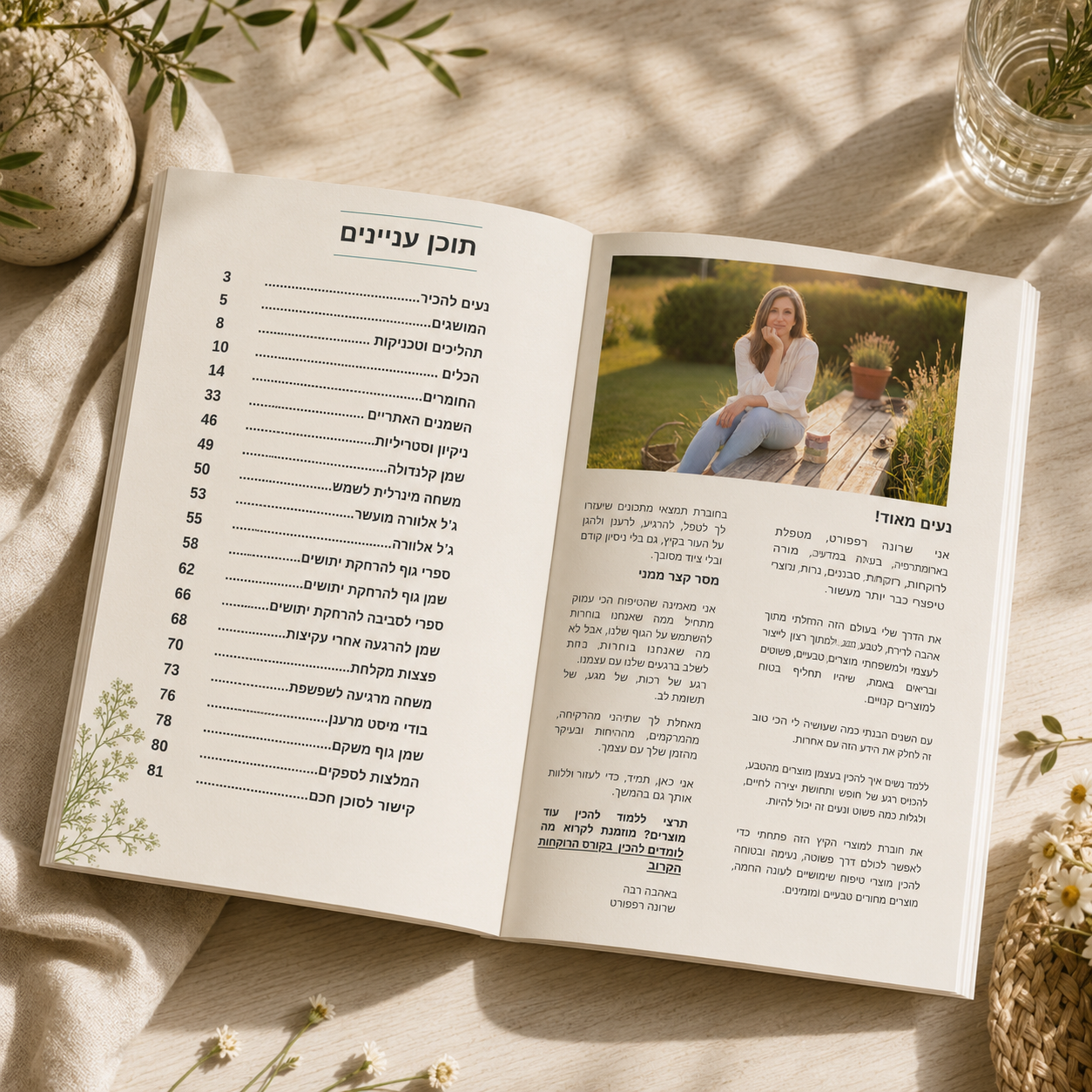חוברת מתכונים למוצרים לקיץ