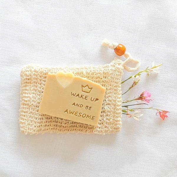 Wake up and be awesome - חותמת לסבון