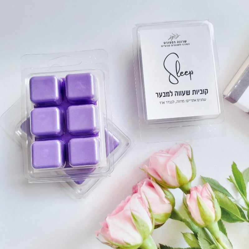 קוביות שעווה למבער לשינה רגועהשעוות סויה