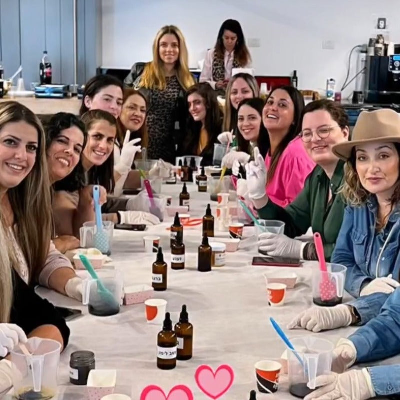 סדנה להכנת סבונים לקבוצה