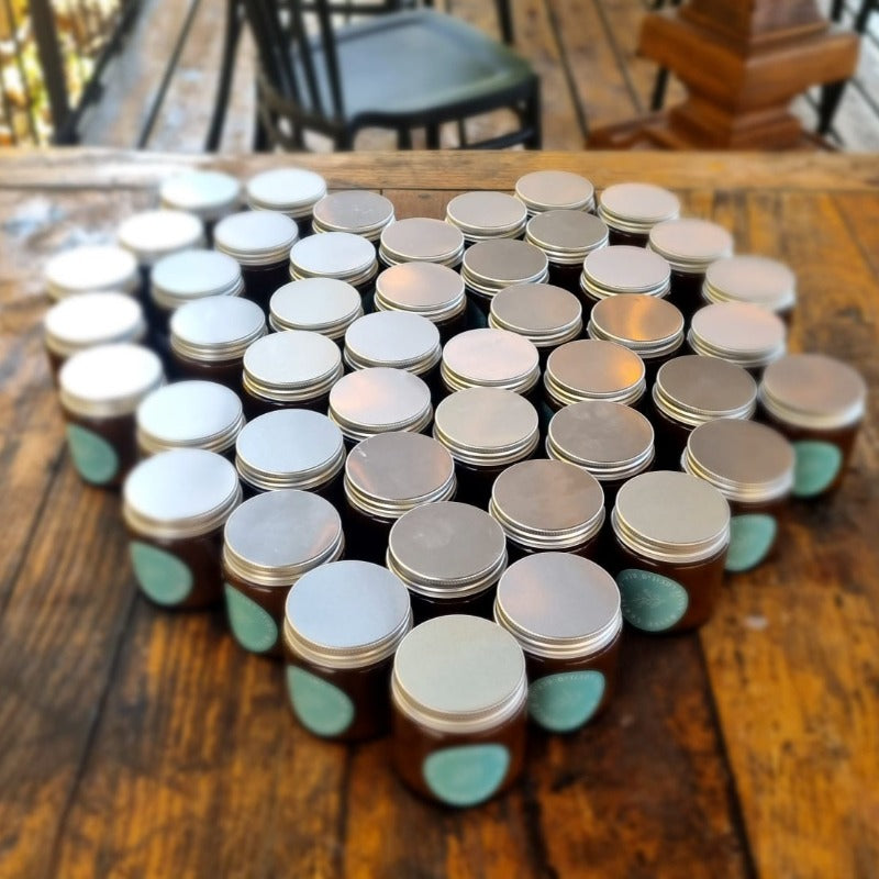 נרות טבעיים שהכינו המשתתפים בסדנת גיבוש